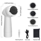 Electric Foot Polisher with Vacuum — Callus Remover, Dead Skin Exfoliator for Smooth Heels