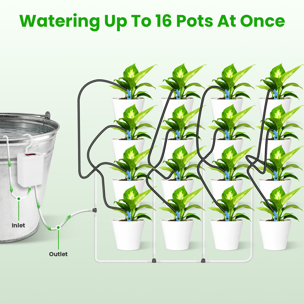 Automatic Indoor Plant Watering Device — Self-Drip Spikes, Adjustable Flow, Vacation Proof