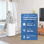 14,000 BTU Dual-Hose Inverter Portable Air Conditioner
