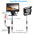 1Pc 7In Screen Backup Camera System Vehicle Rear View
