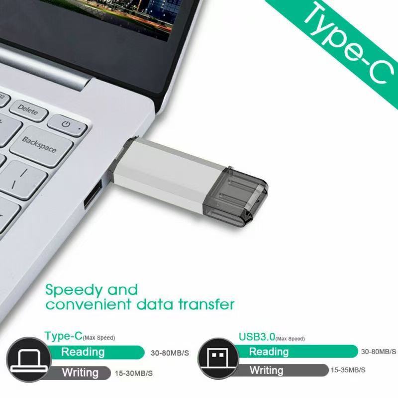 Type-C USB Flash Drive For Both Phones And Computers