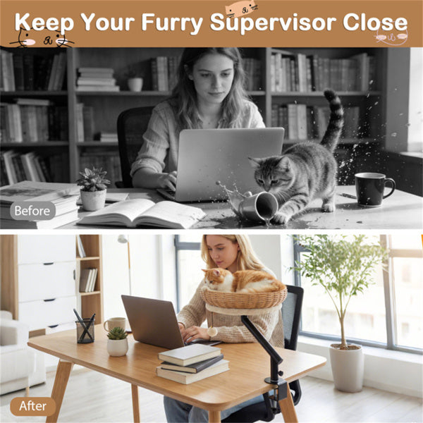 360 Rotatable Desktop Cat Bed Perch