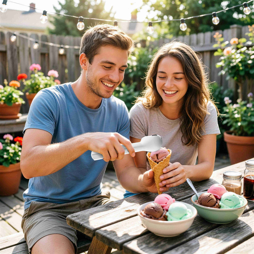 Electric Heated Ice Cream Scoop — Rechargeable, IP66 Waterproof, Heats in 45 Sec