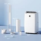 12,000 BTU Portable Air Conditioner with Dehumidifier — Large Room AC