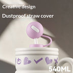 Ball-Shaped Boba Milk Tea Cup With A Handle For Girls