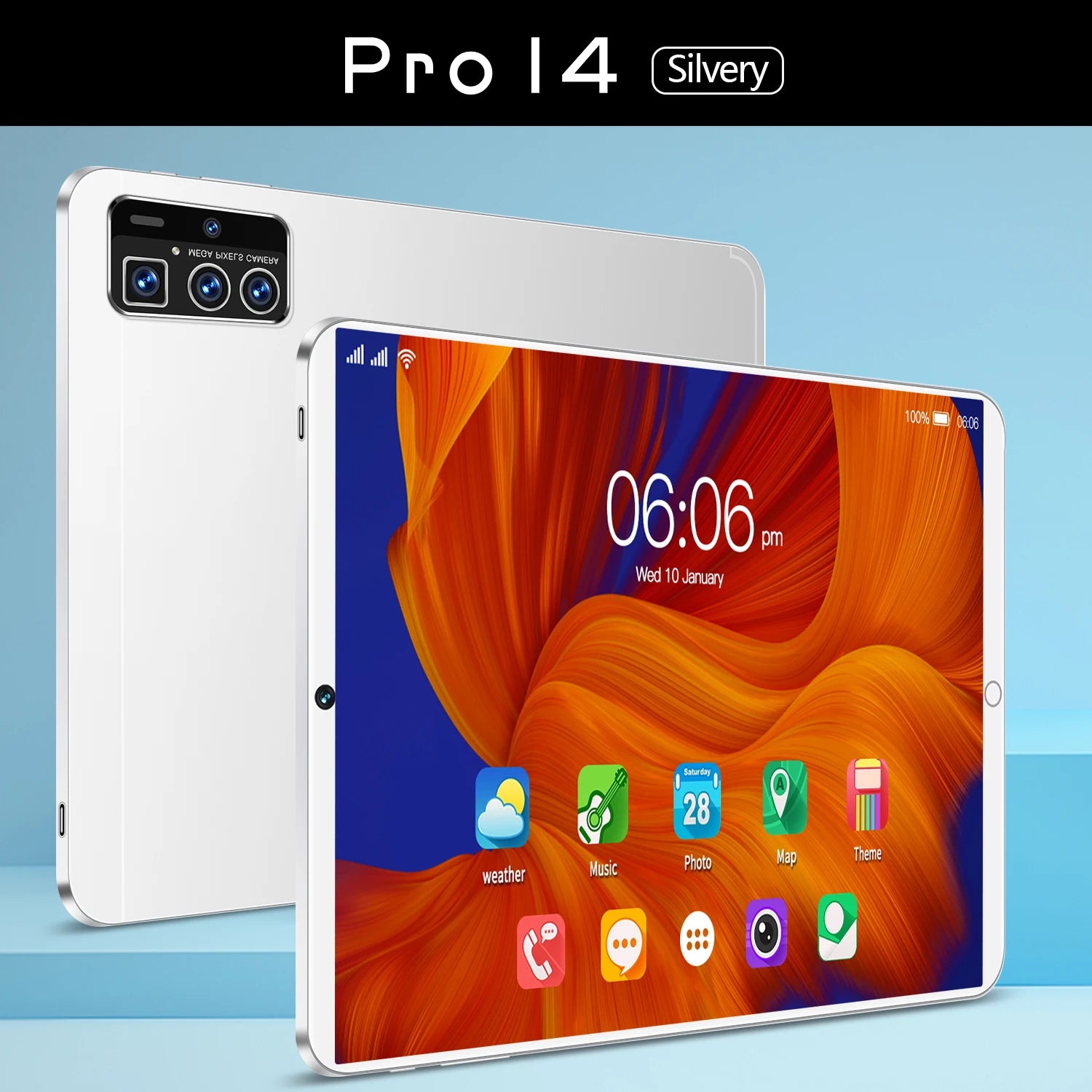 New Android Tablet Pro 14 Global Version 16GB RAM 512GB Storage 5G - Soundmali