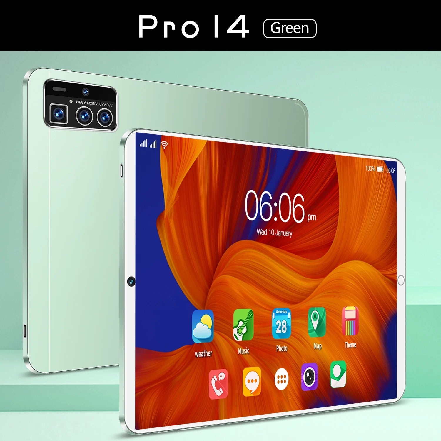 New Android Tablet Pro 14 Global Version 16GB RAM 512GB Storage 5G - Soundmali