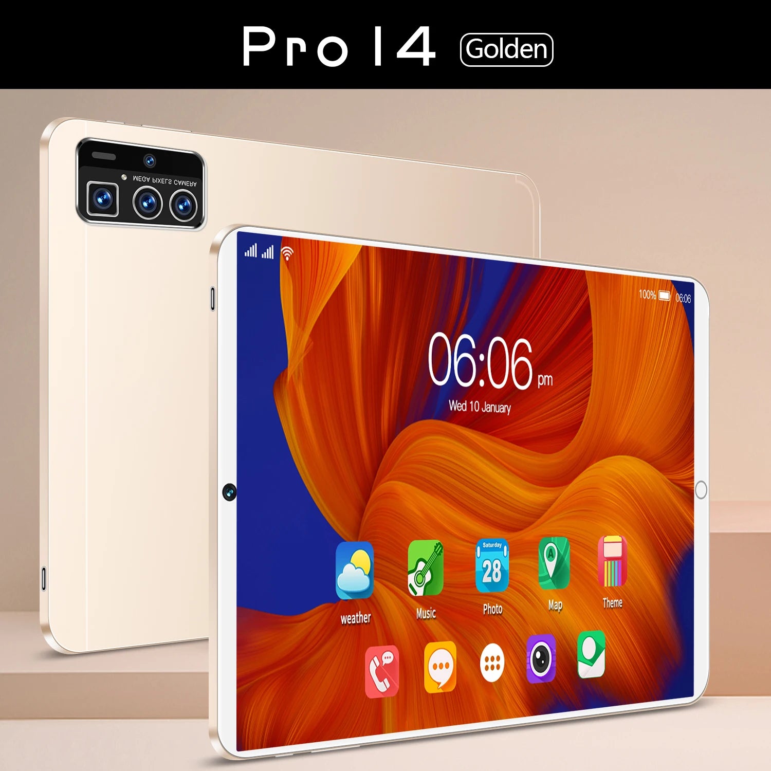 New Android Tablet Pro 14 Global Version 16GB RAM 512GB Storage 5G - Soundmali