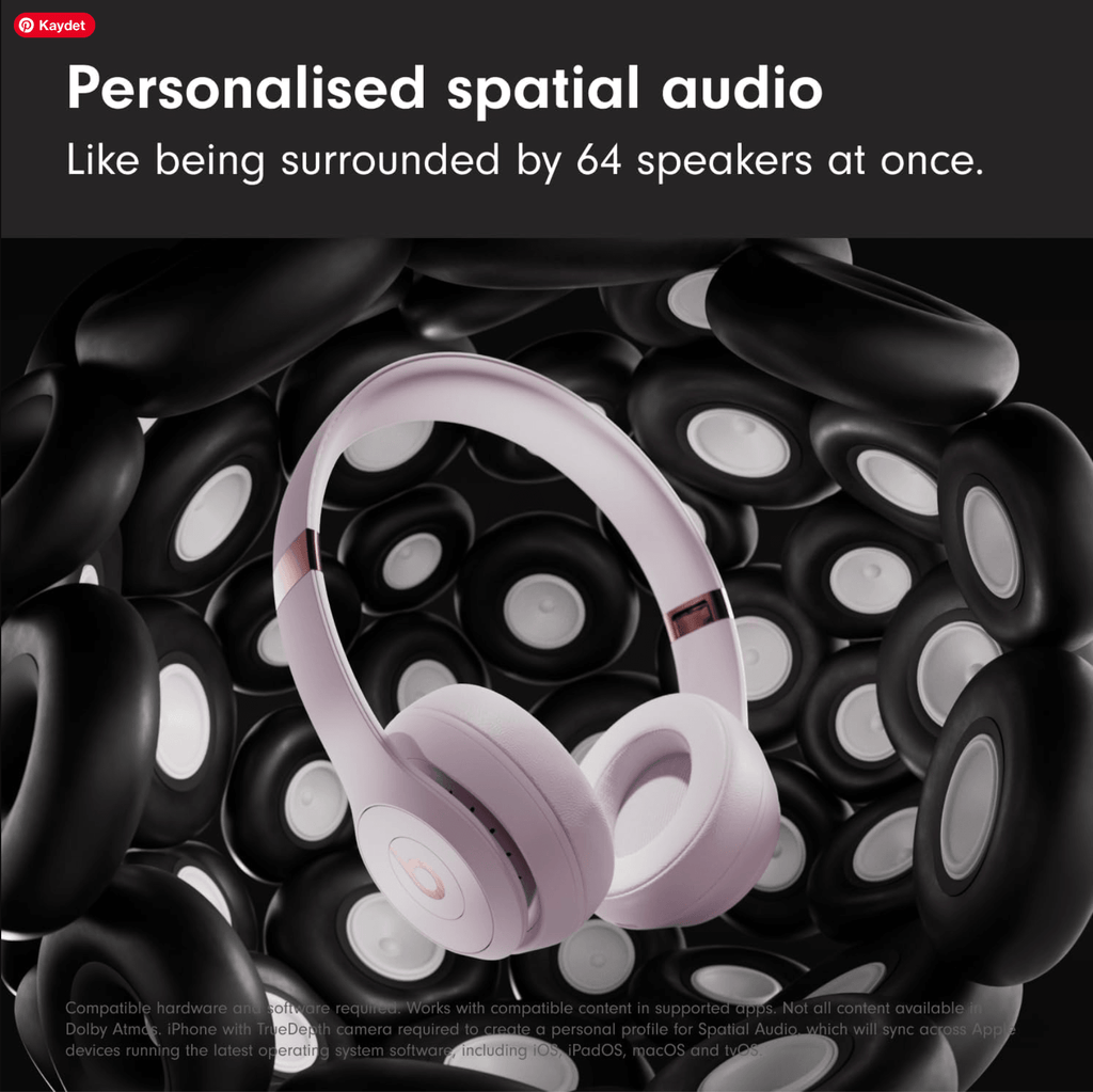Beats Solo 4 – Wireless Bluetooth On-Ear Headphones – Cloud Pink - Soundmali