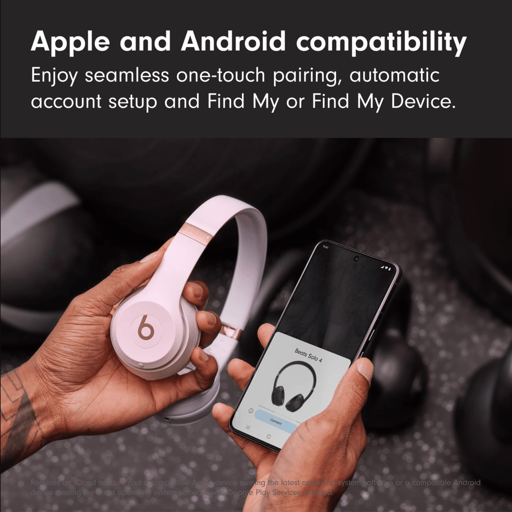 Beats Solo 4 – Wireless Bluetooth On-Ear Headphones – Cloud Pink - Soundmali