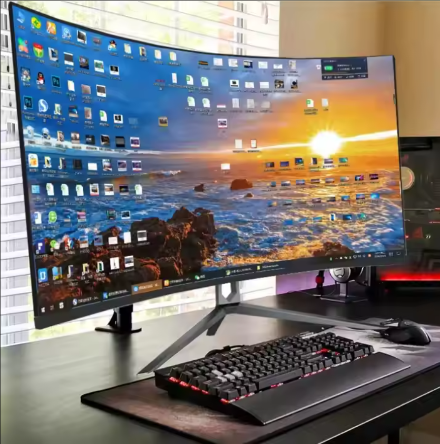 Curved Borderless 34" 4K Gaming Monitor - 120Hz-240Hz - Soundmali