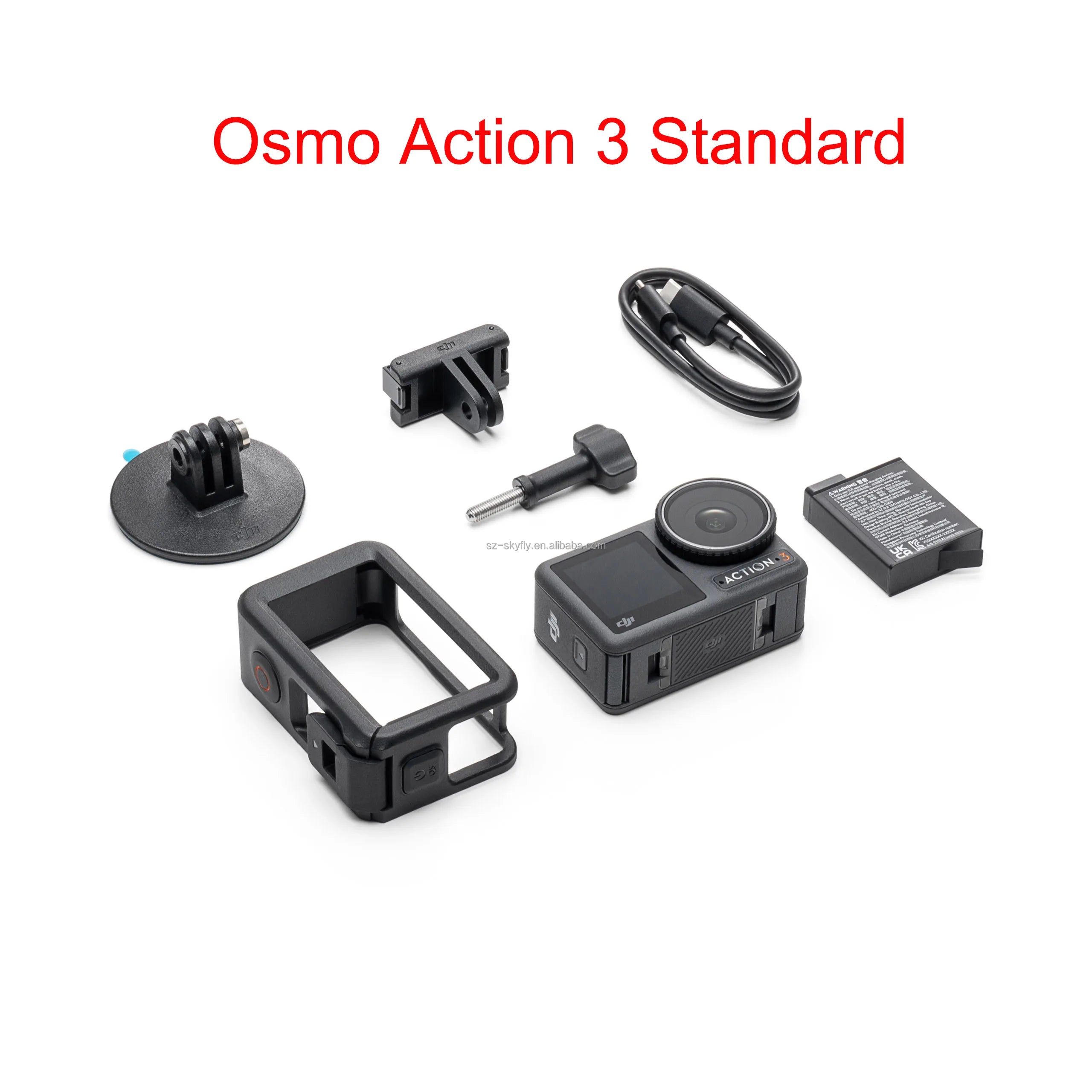 DJI Osmo Action 3 - Original Dual Screen Combo, 4K 120fps Camera - Soundmali