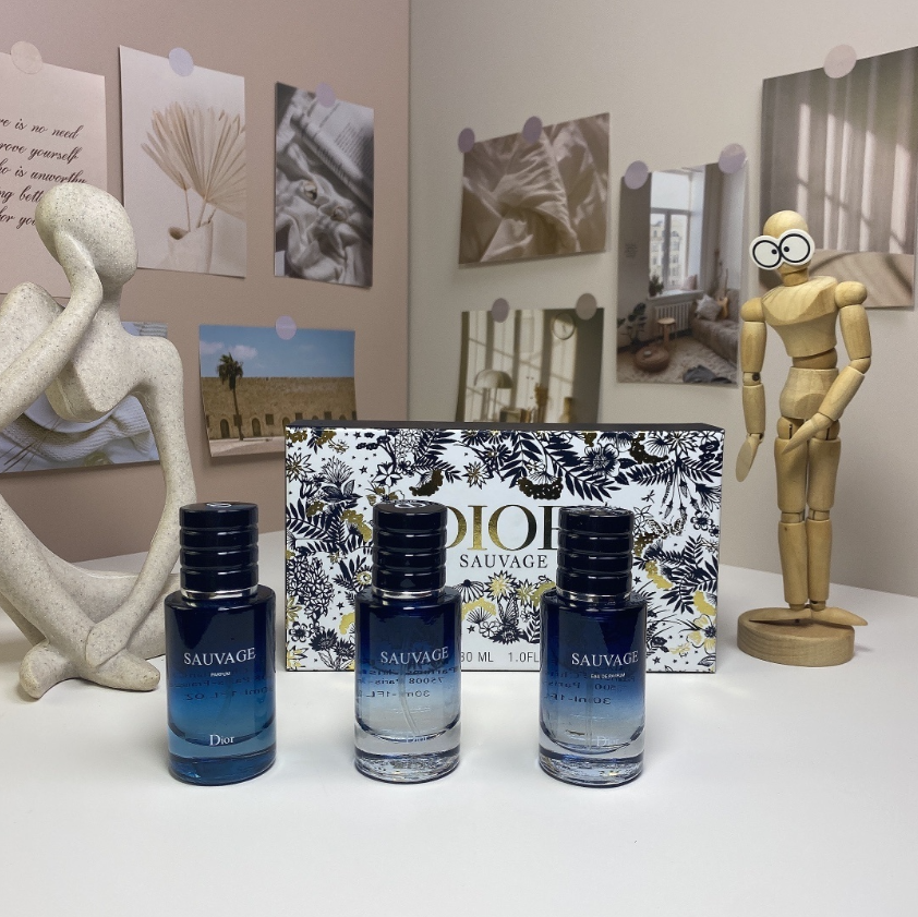 Dior Sauvage EDT Mini Set 30ml x 3 Gift Box EDT 30ml | Soundmali