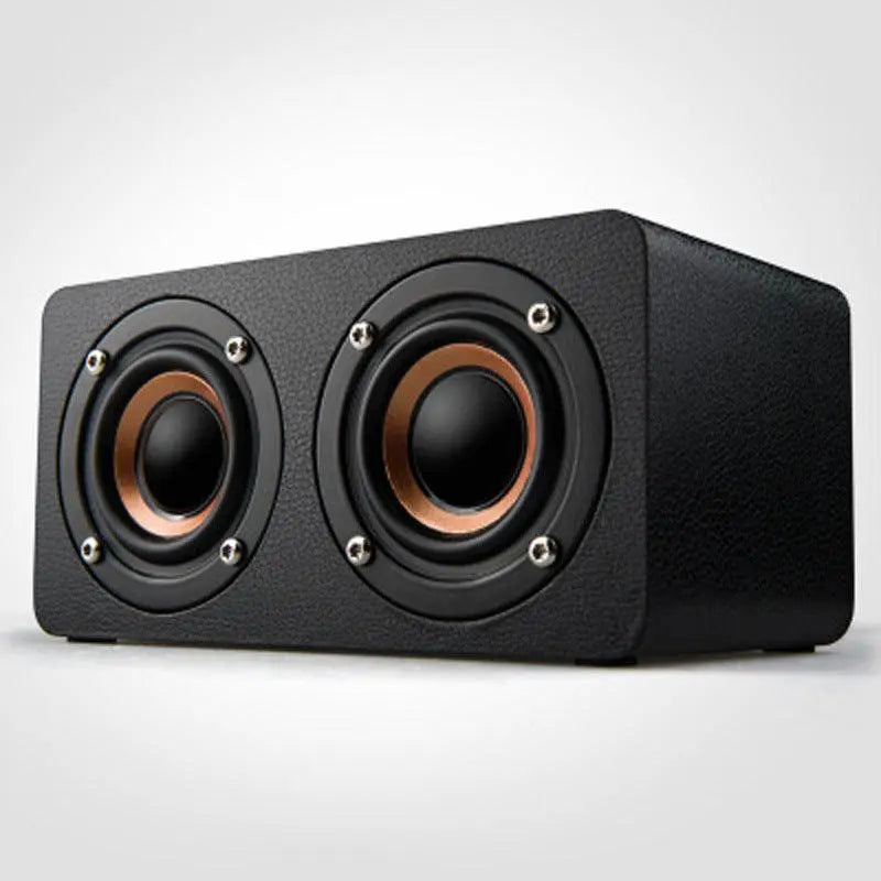 Harmony Haven Home Wooden Wireless Speaker in Black Graffiti Color - Soundmali