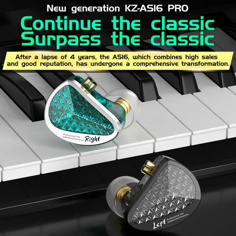 KZ AS16 Pro AA High-Quality Headphones - Soundmali