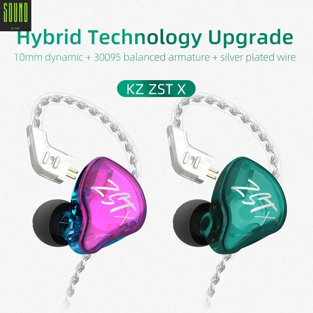 KZ ZST X 1BA + 1DD In-Ear Headphones - Soundmali