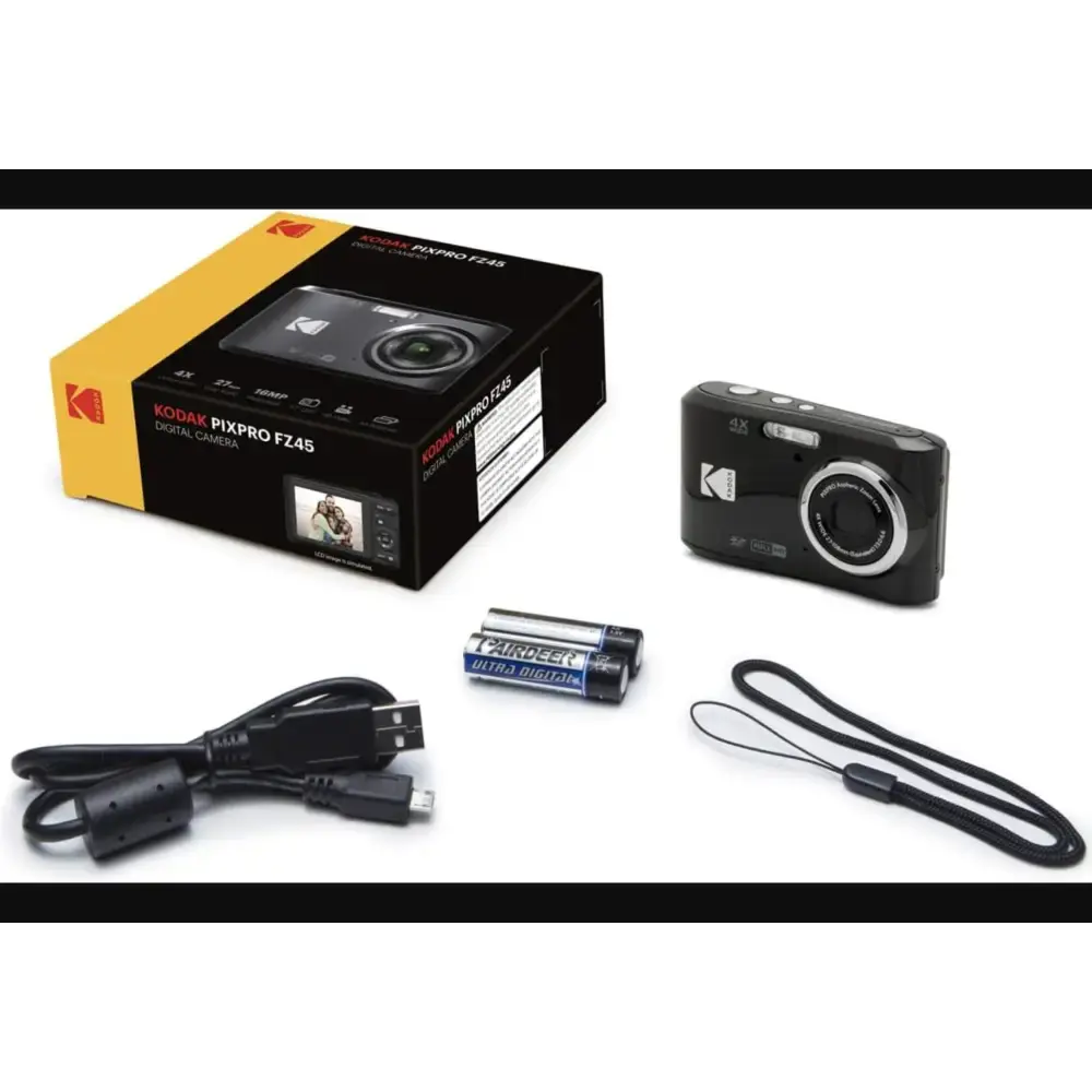 Kodak PIXPRO FZ45 16MP Compact Camera in Black - Soundmali