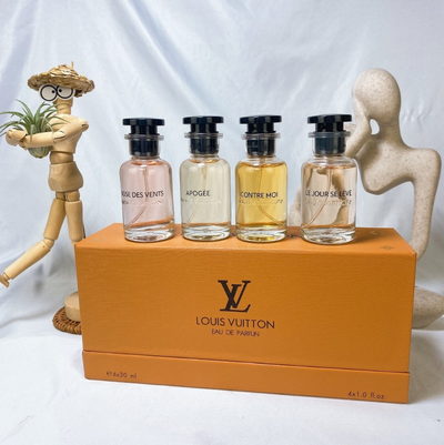 Louis Vuitton Perfume Mini Set (Rose des Vents, Apogeé, Matière Noire, Le Jour Se Lève 4x10ml) EDP 10ml | Soundmali