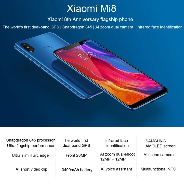 Mi8 Smartphone - Soundmali