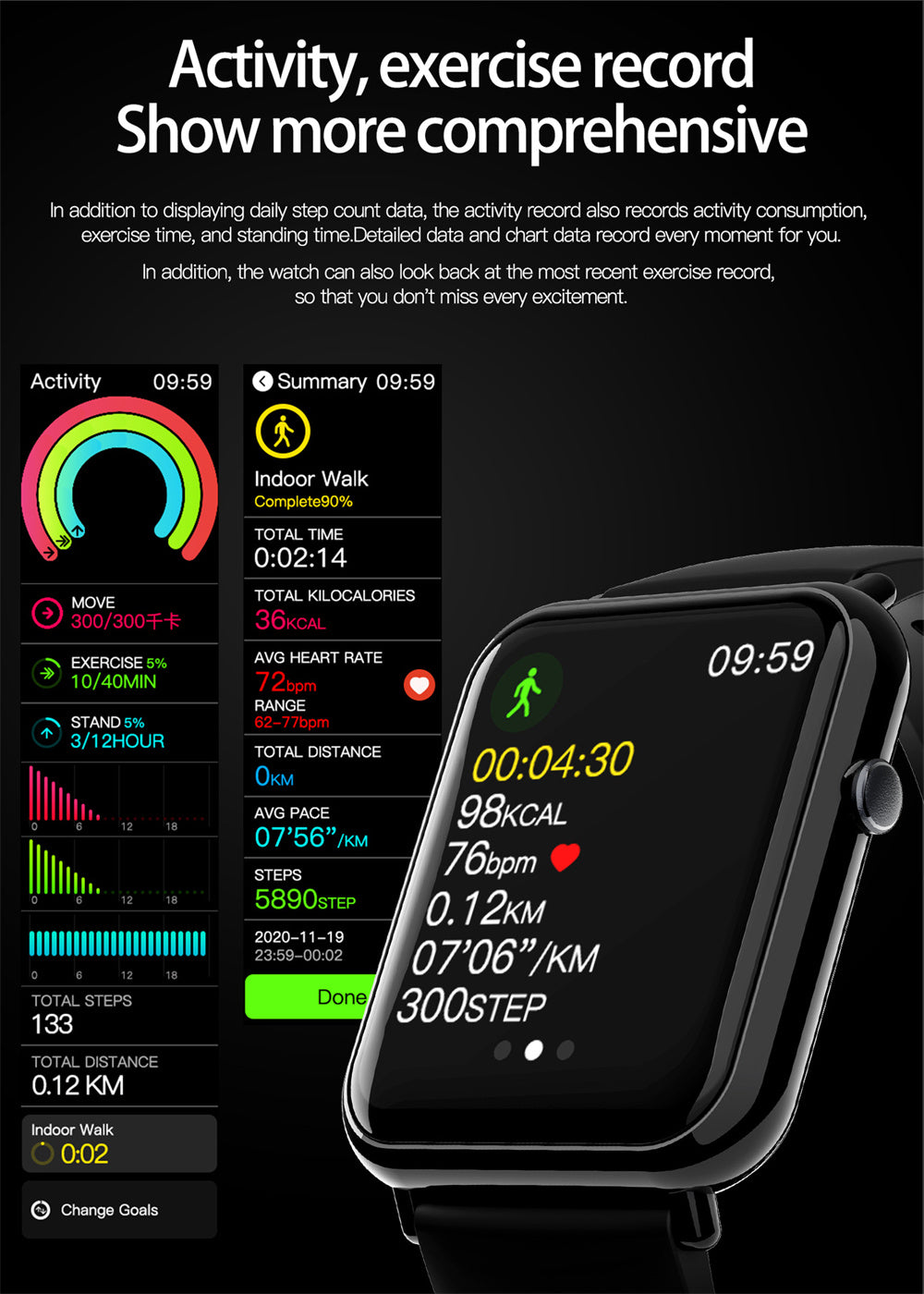 Q19 PRO Smart Waterproof Watch - Soundmali