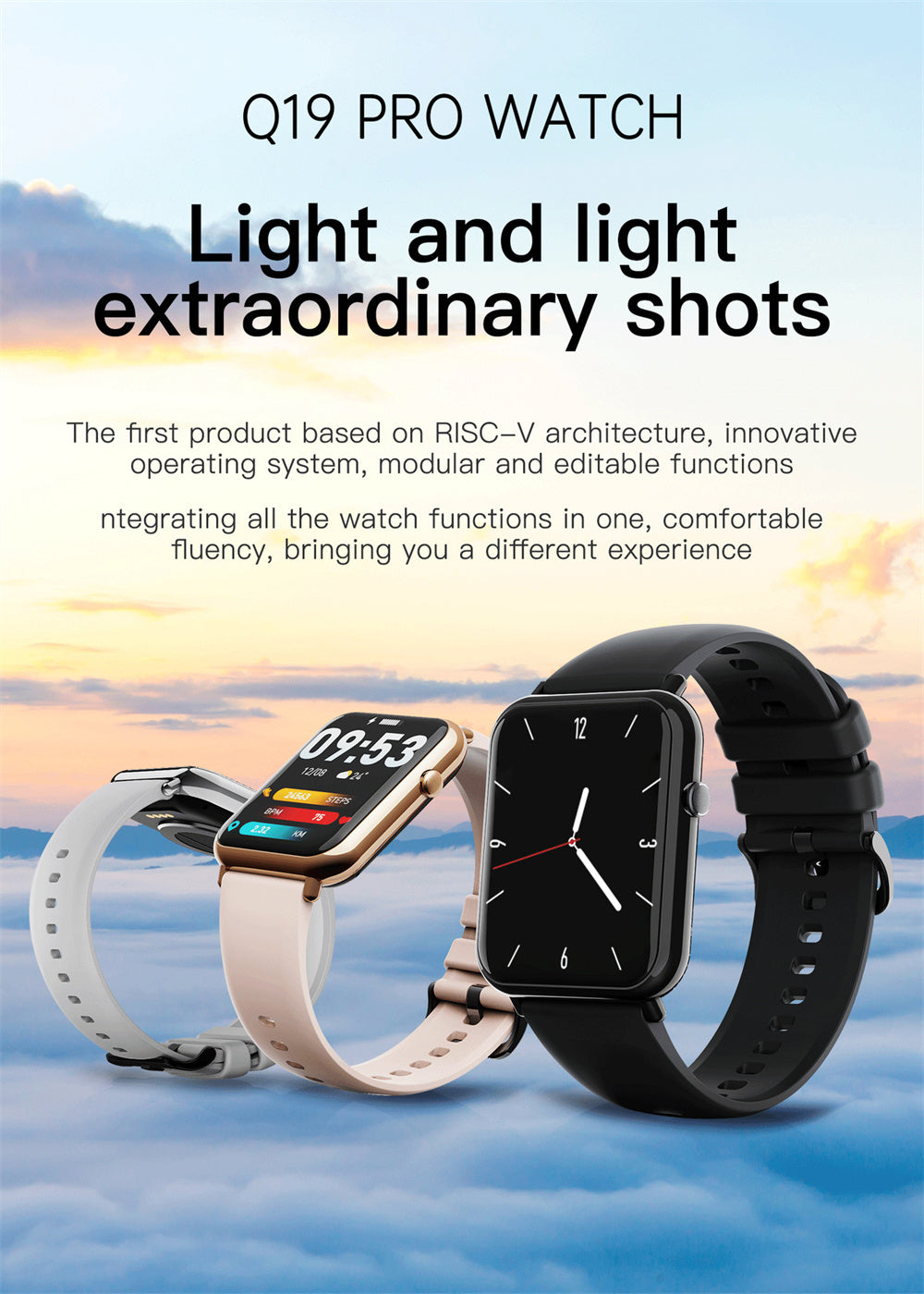 Q19 PRO Smart Waterproof Watch - Soundmali