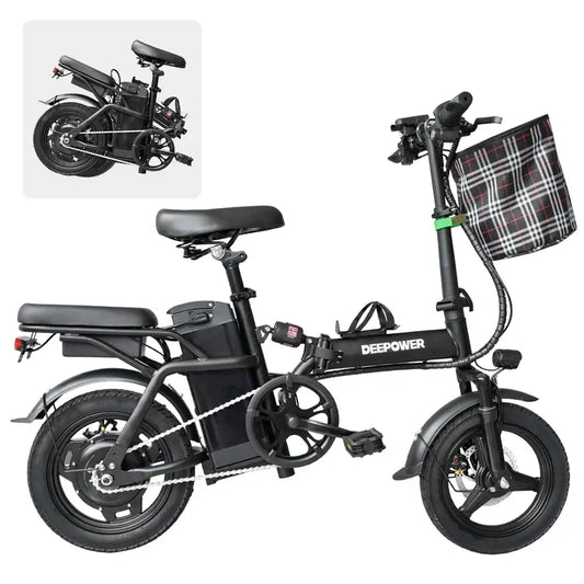 Soundmali 400W Foldable E-Bike | Long-Range Electric Bike with Shock Absorption & 48V Battery