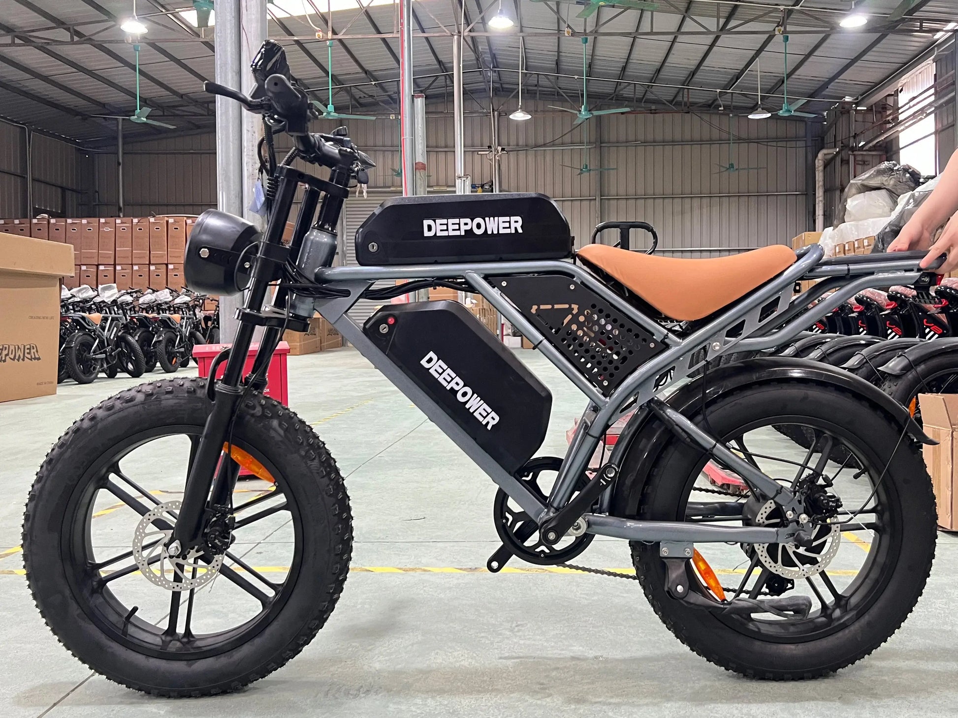 DEEPOWER DP-SQ7 | 2000W Off-Road Electric Bike – 55KM/H, 48V Lithium Battery, Full Suspension