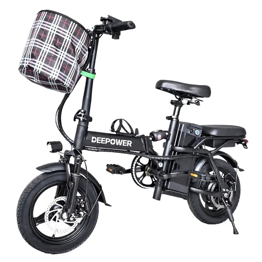 Soundmali 400W Foldable E-Bike | Long-Range Electric Bike with Shock Absorption & 48V Battery