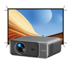4K Home Theater Projector — Native 1080P, WiFi 6, Bluetooth 5.2, 500 ANSI Lumens