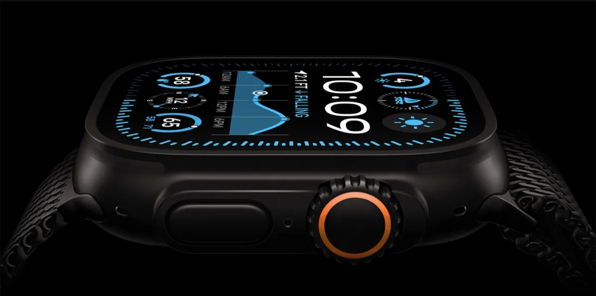 Watch Ultra 2 - 49mm Smartwatch Titanium Case with Black Alpine Loop - Soundmali