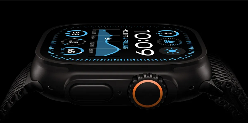 Watch Ultra 2 - 49mm Smartwatch Titanium Case with Black Alpine Loop - Soundmali