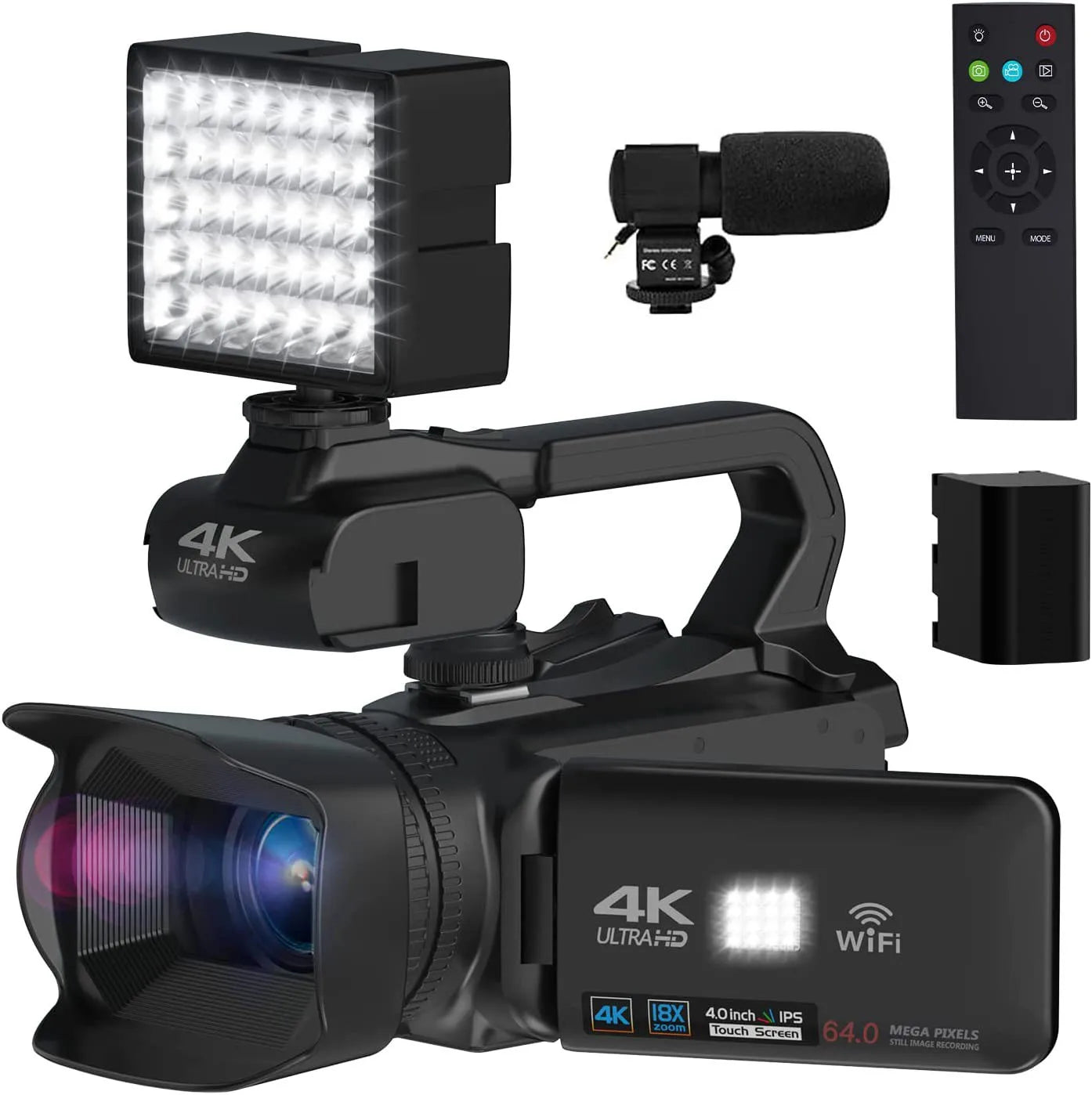 ZIHOTEK HD 4K Digital Video Camera - Soundmali