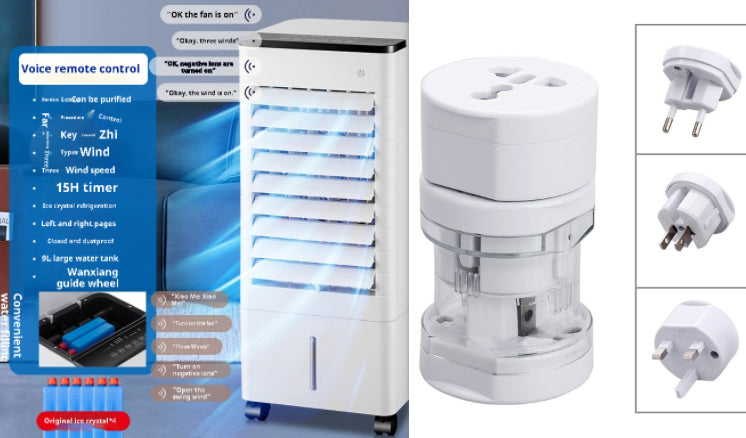 Voice-Controlled Cold Water Refrigeration Fan