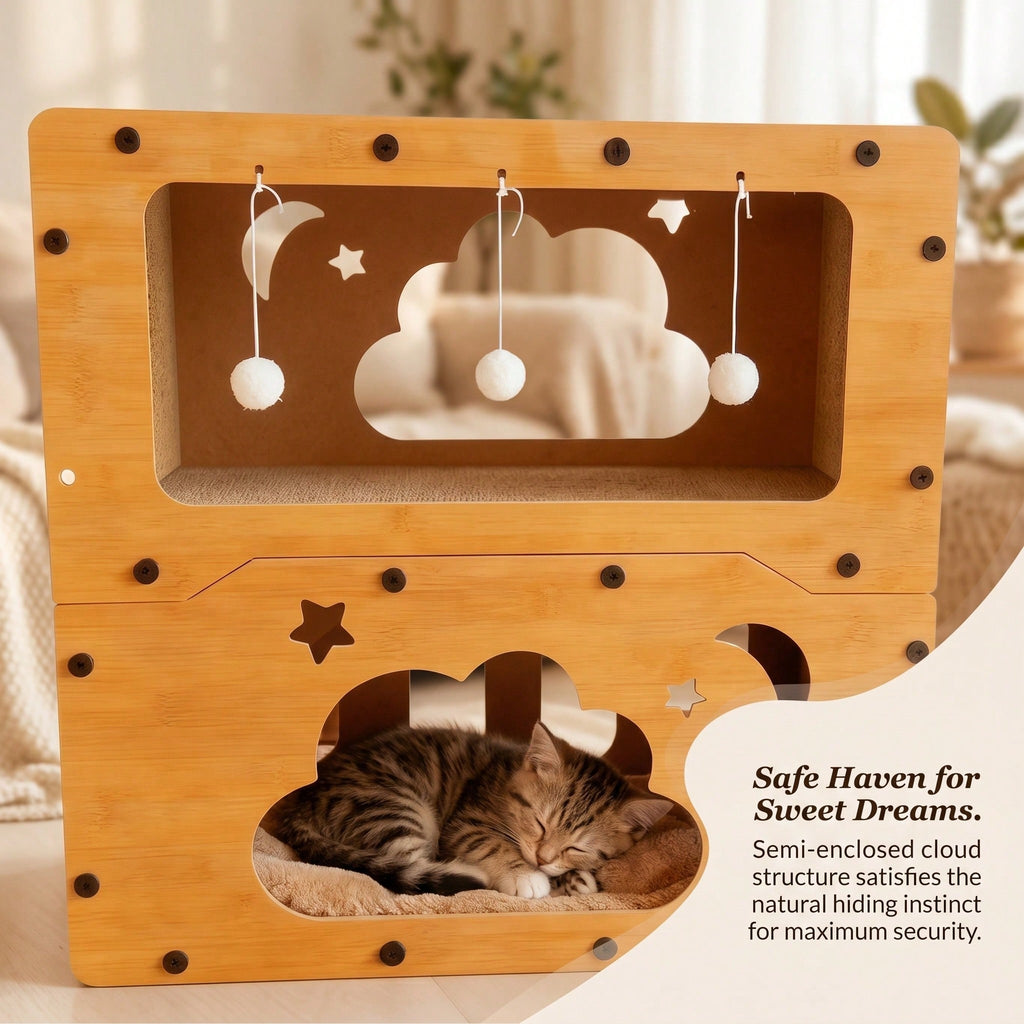 2 Styles Double Layer Cat Scratcher House