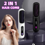 Straight Hair Comb Wireless Hair Straightener Brush Hair Fast