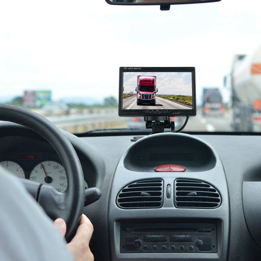 1Pc 7In Screen Backup Camera System Vehicle Rear View