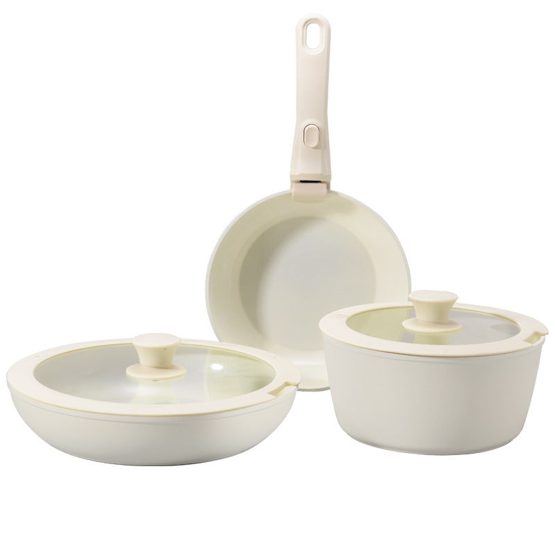 Newest Household Non-stick Cast-iron Frying Pan Set