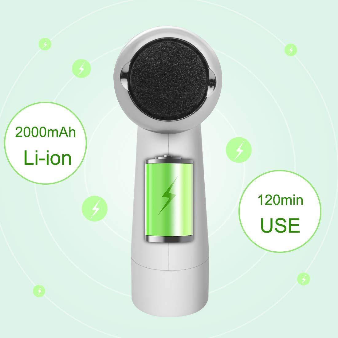 Electric Foot Polisher with Vacuum — Callus Remover, Dead Skin Exfoliator for Smooth Heels