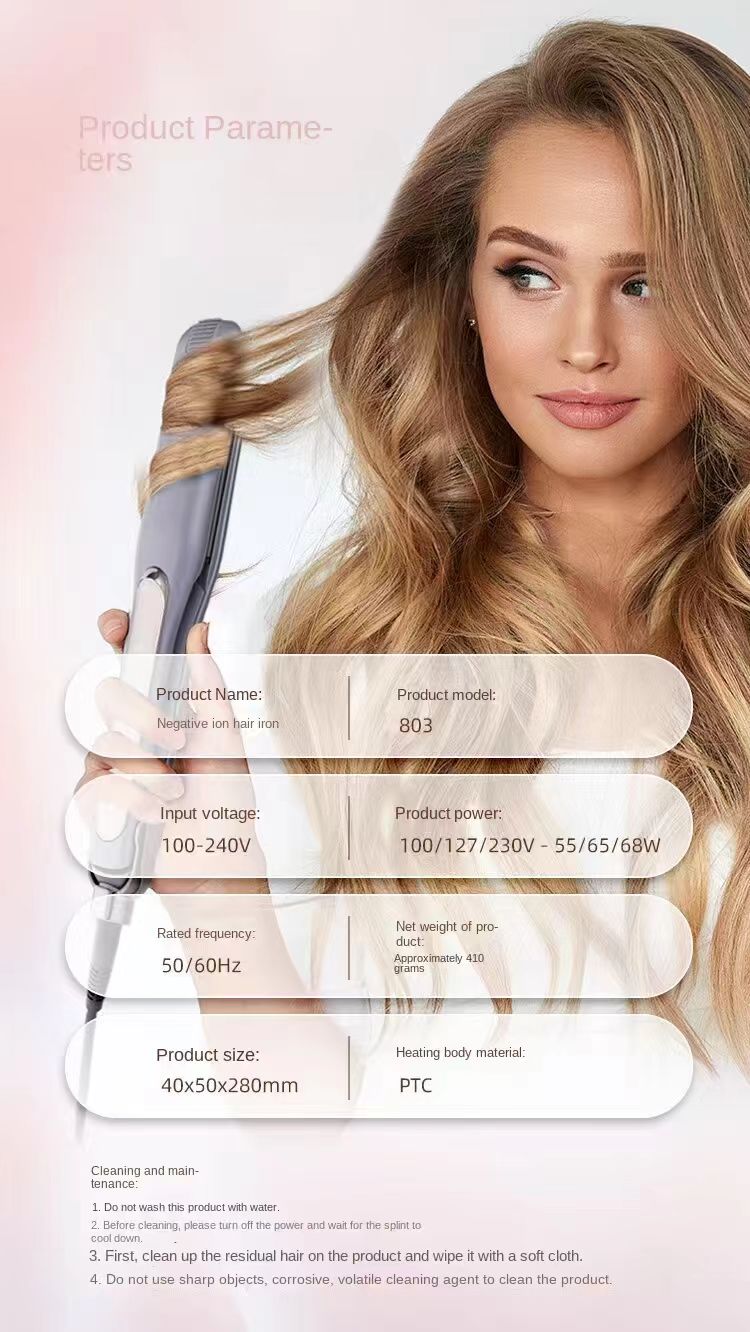 Ceramic Hair Straightener With Smart LCD Display