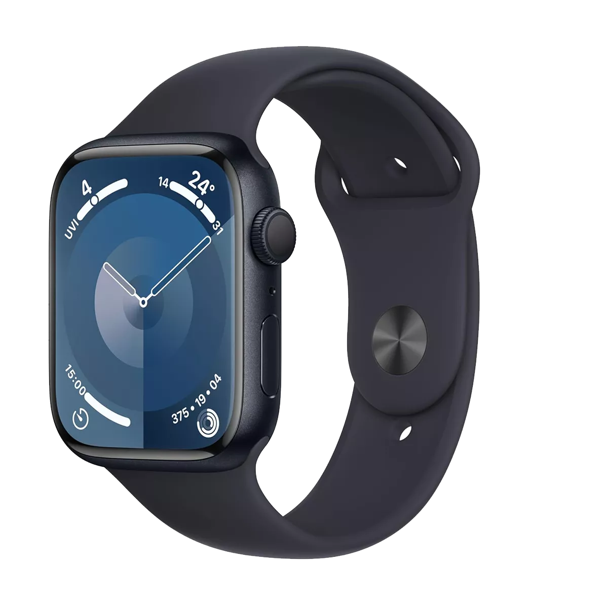 Renewed Apple Watch Series 9 (GPS, 41mm) - Midnight Aluminium Case with M/L Midnight Sport Band