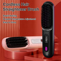 Portable Cordless Straightener Hair Comb Electric Negative Ion Anti
