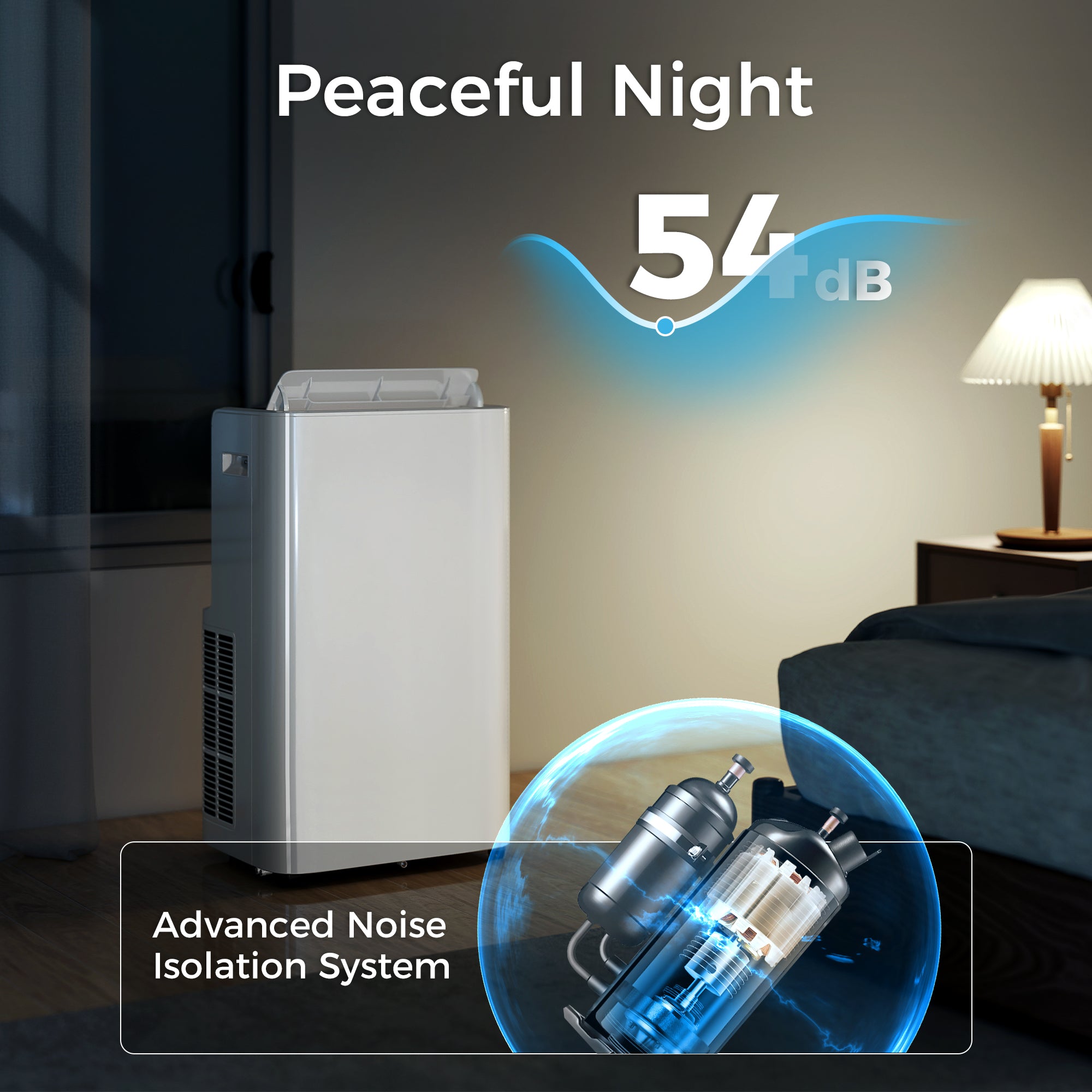 12,000 BTU Portable Air Conditioner with Remote