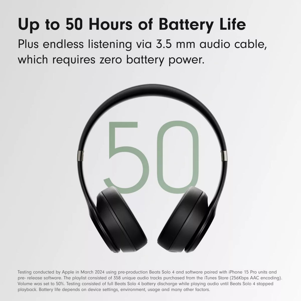 Beats Solo 4 Wireless On-Ear Headphones — 50H Battery | USB-C