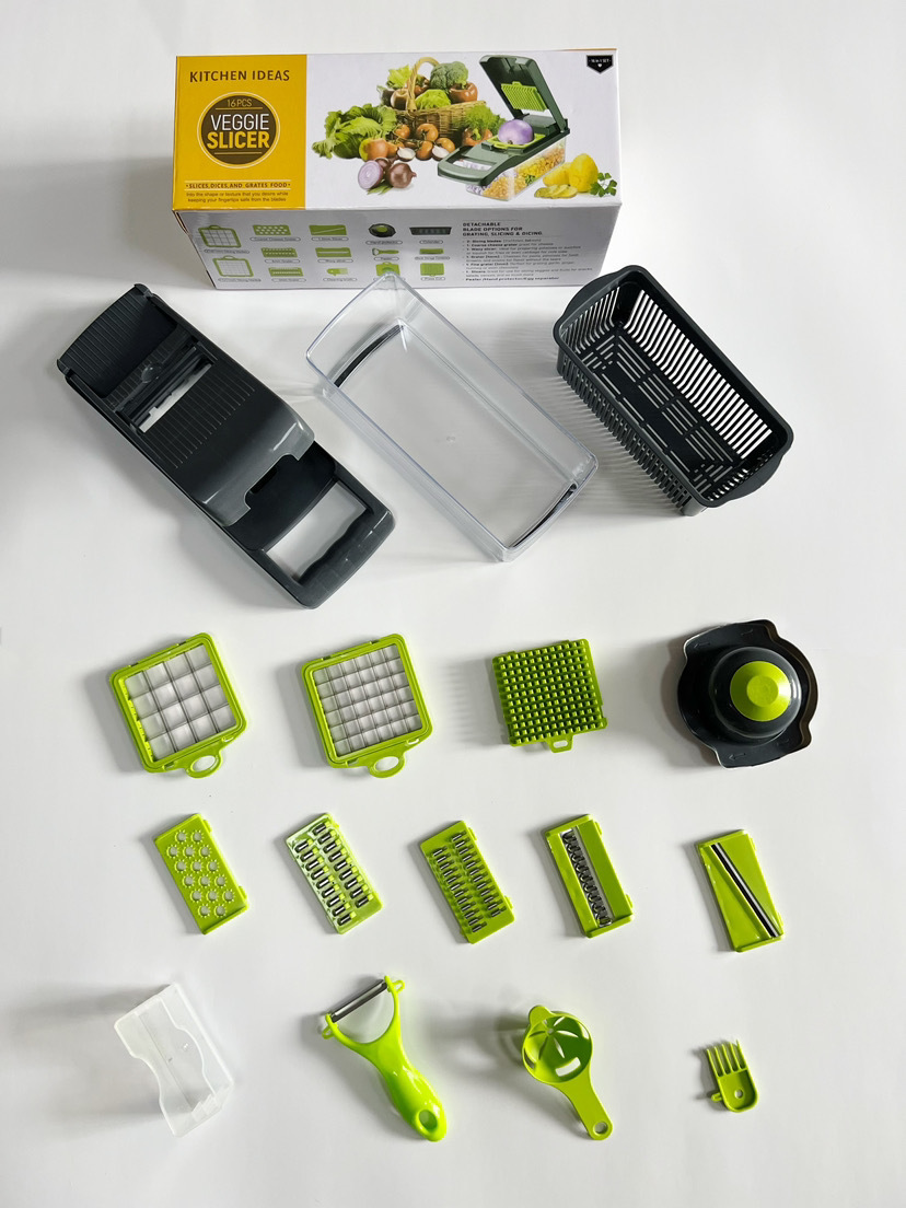 16-in-1 Vegetable Chopper Fruit Salad Mandolin Slicer Food Dicer