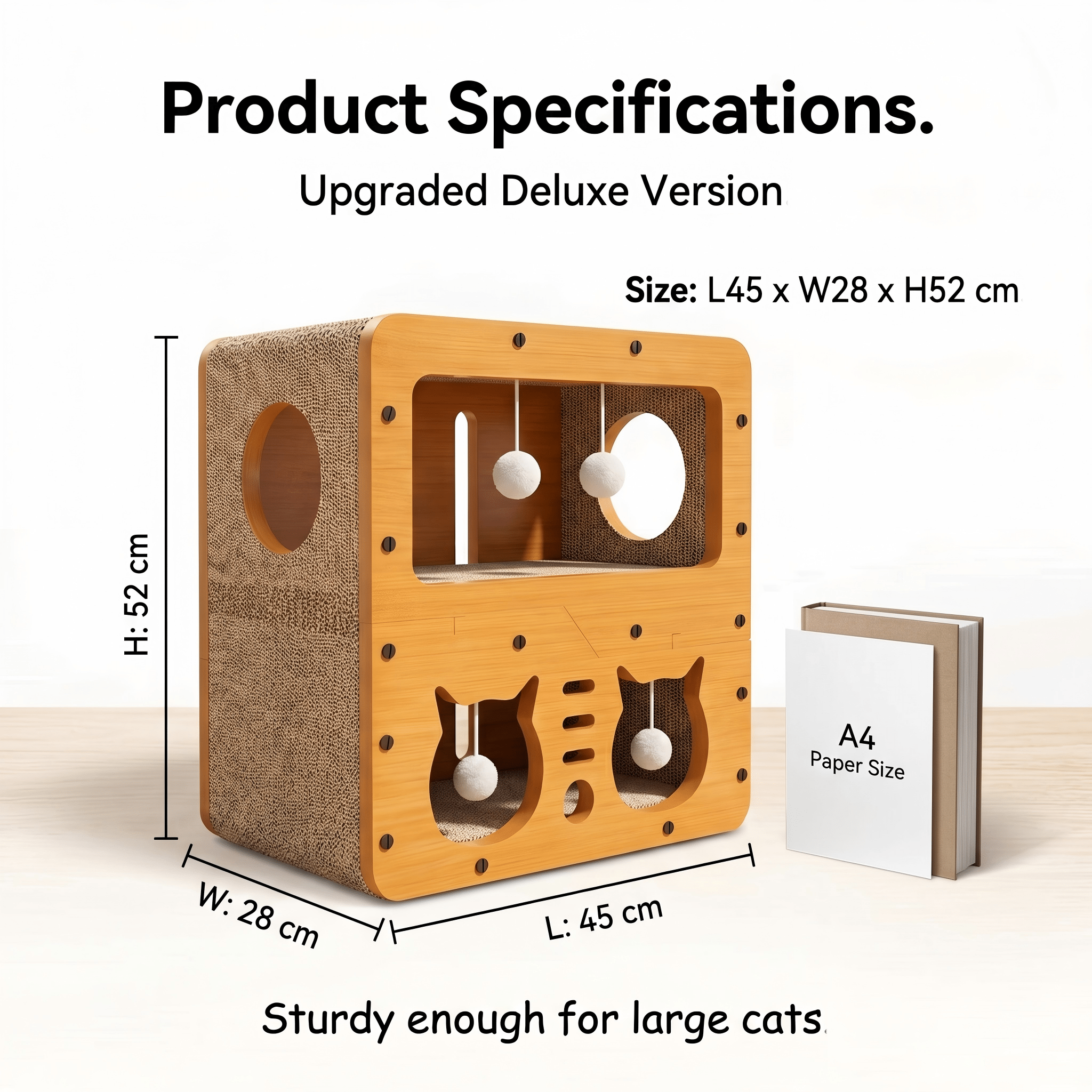 2 Styles Double Layer Cat Scratcher House