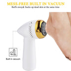 Electric Foot Polisher with Vacuum — Callus Remover, Dead Skin Exfoliator for Smooth Heels