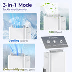 12,000 BTU Portable Air Conditioner with Remote