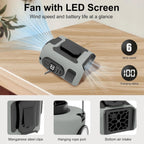 Wearable Waist Clip Fan, Hands-Free Personal Cooling
