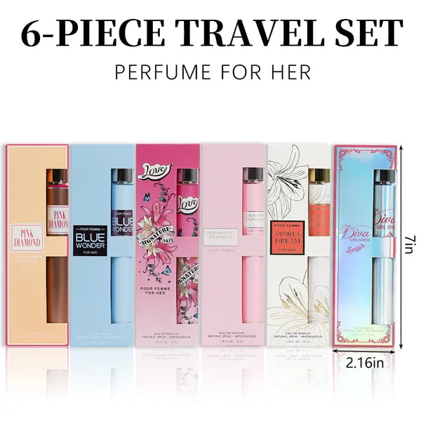 Women's Perfume Discovery Set — 6 Fragrances, 35ml Each, Travel Size Gift Box