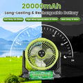 5-in-1 Portable Misting Fan with 10L Water Bucket & Power Bank